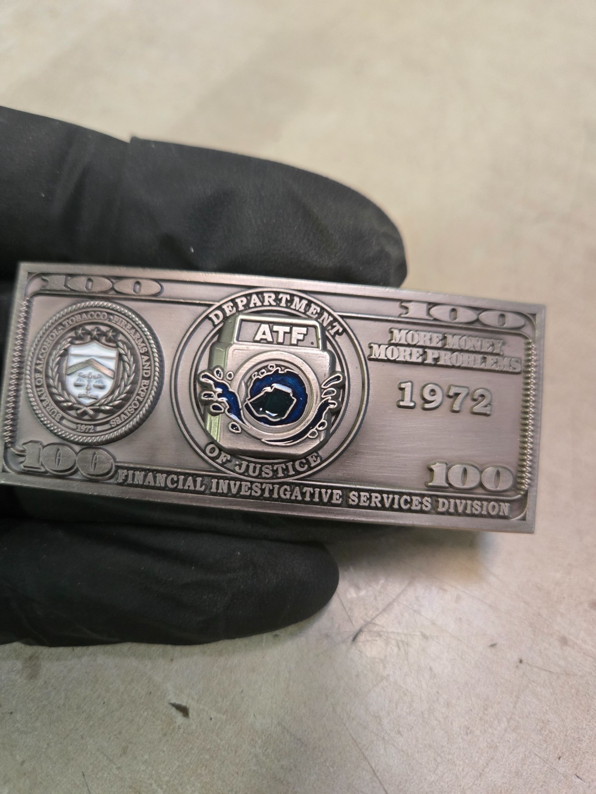 FISD Financial Investigative Services Division Challenge Coin ATF
