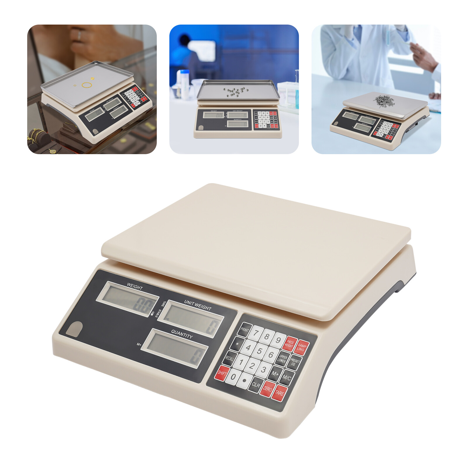 30kg Precision Counting Scale with LED Display and Durable Design