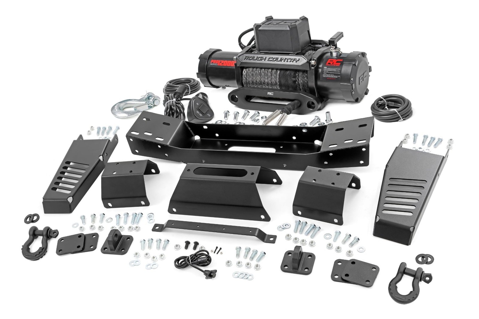 Rough Country 72004 Front Hidden Winch Mount Kit for 22-26 Toyota Tundra