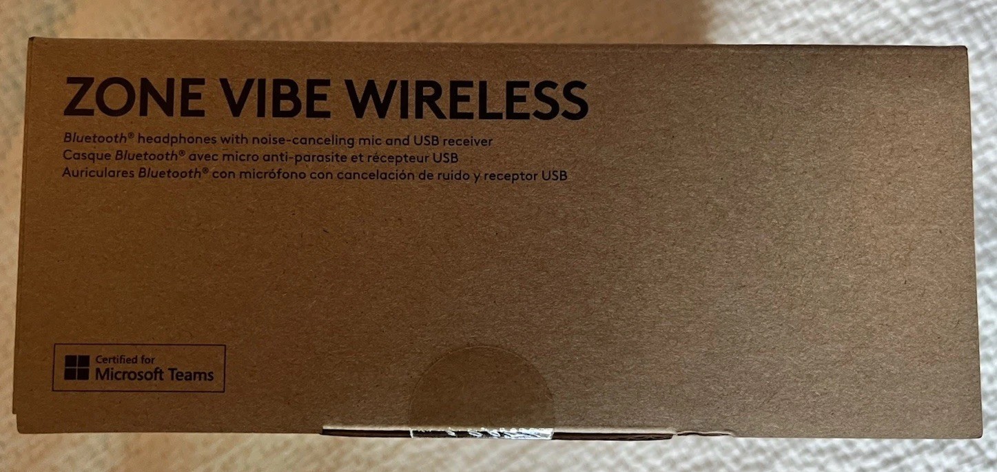Logitech Zone Vibe Wireless Bluetooth Headset Noise Canceling Mic NEW Sealed Box