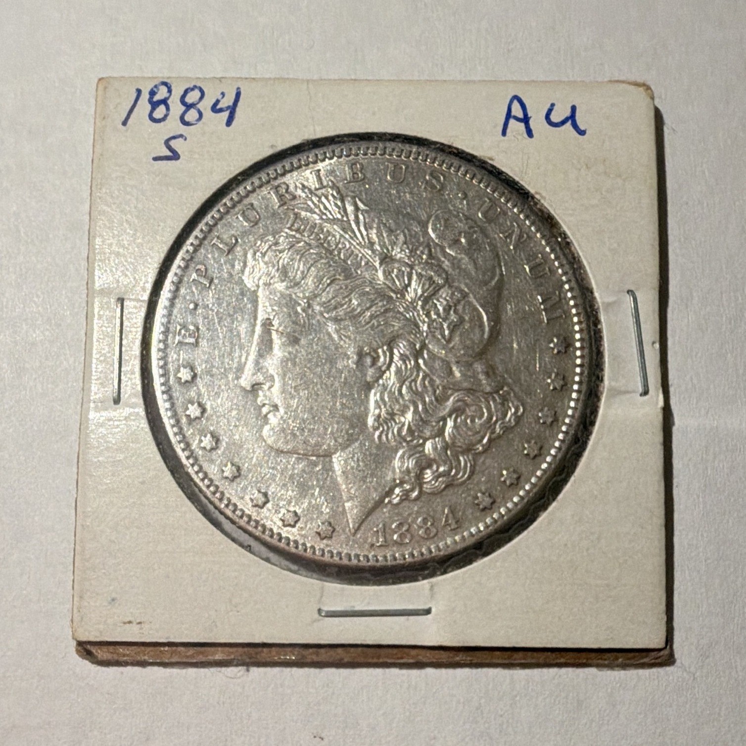 1884-S Morgan Silver Dollar $1 AU .900 Silver San Francisco Business Strike