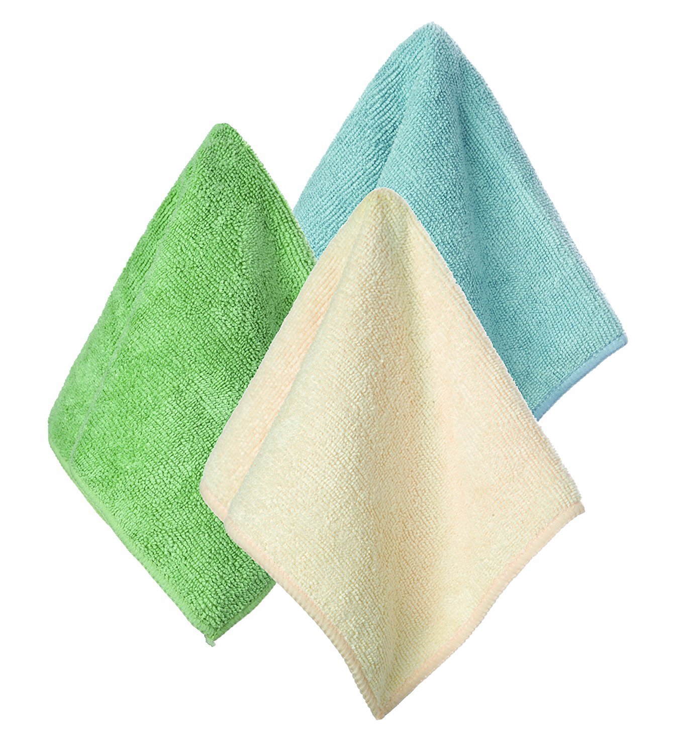 Envision Home 10-Pack Microfiber Cleaning Cloths, 12 by 12-Inch