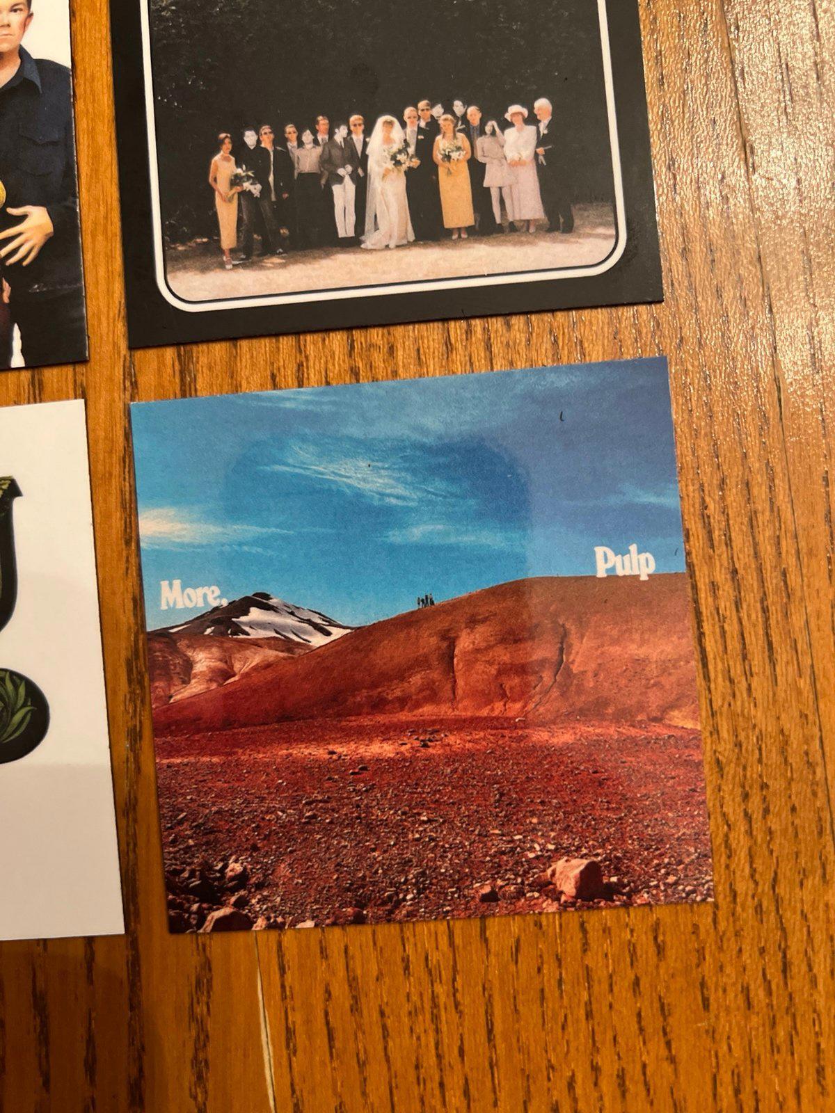 Pulp fridge magnets