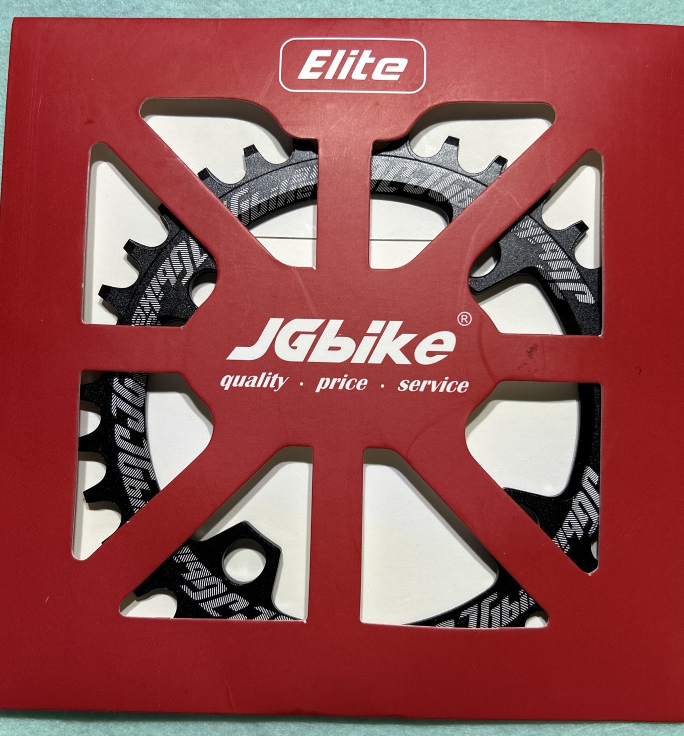 JGbike Elite 34T Round 96+94 Single Chainring Black New