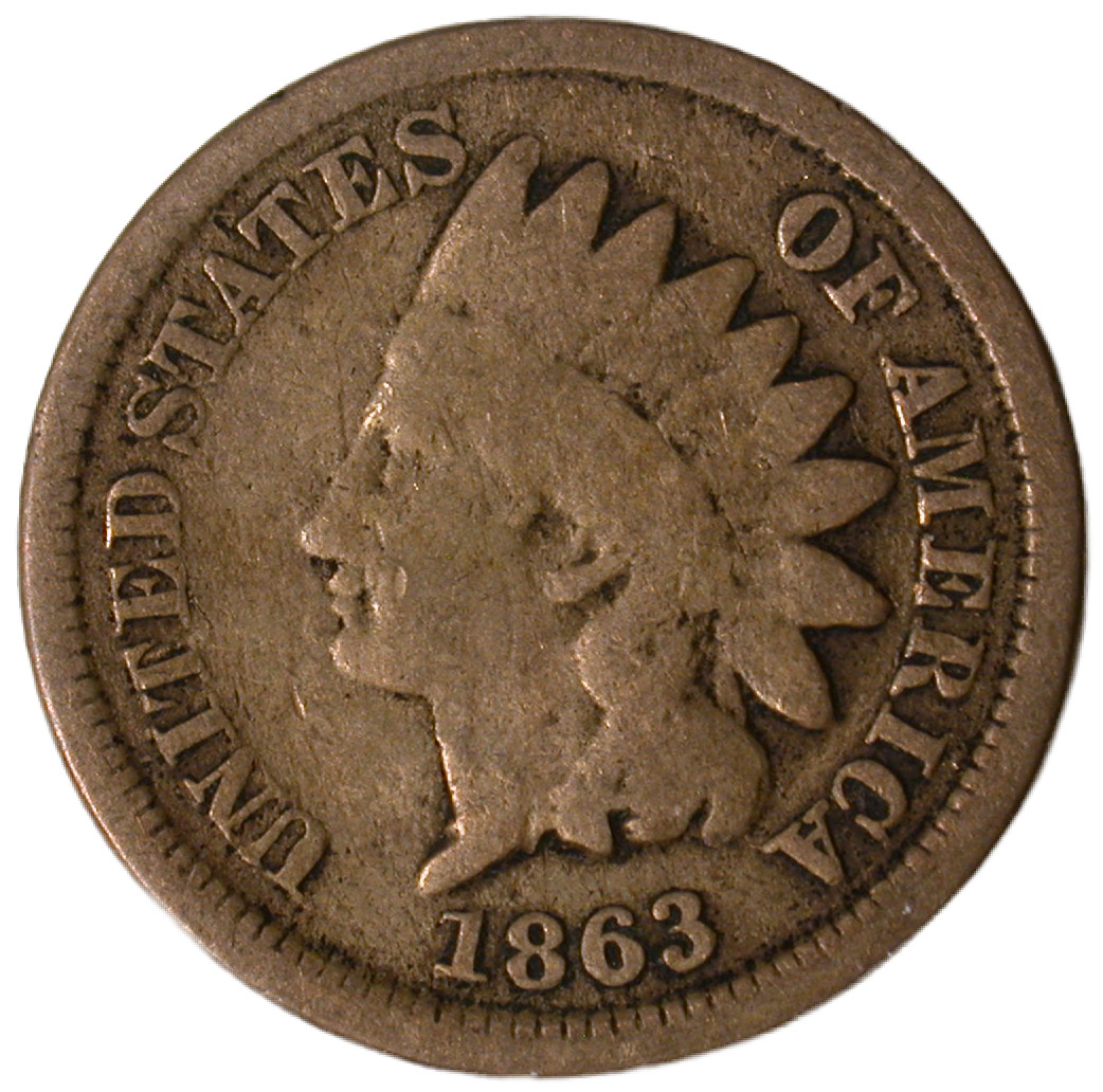 1863 Indian Head Cent