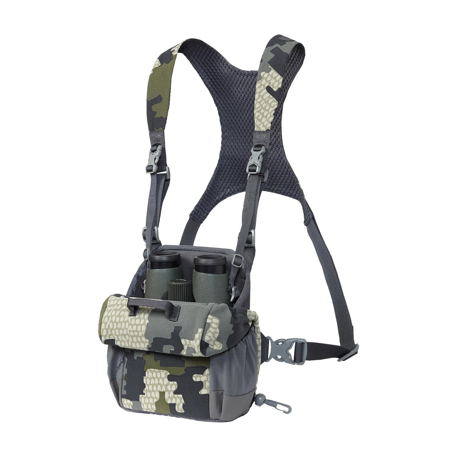 KUIU PRO Bino Harness – Waterproof, Adjustable, One-Hand Lid, Large, Verde