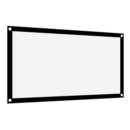 Portable Projector Screen,40 Inch 16:9 Thicken White Polyester Foldable Non-C...