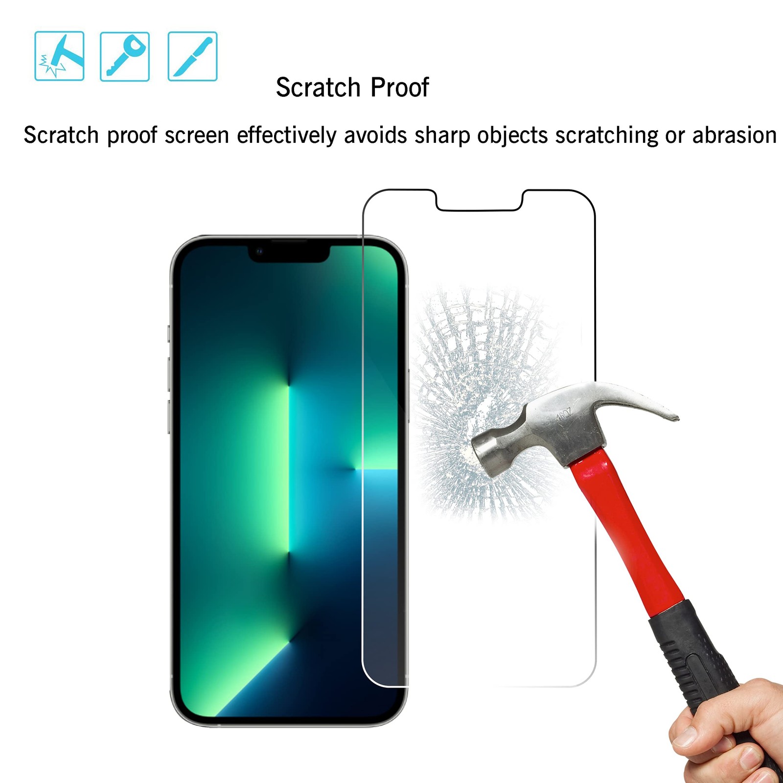 Ailun 2Pack Screen Protector for iPhone 13 Pro [6.1 inch] Display 2021 + 2 Pack