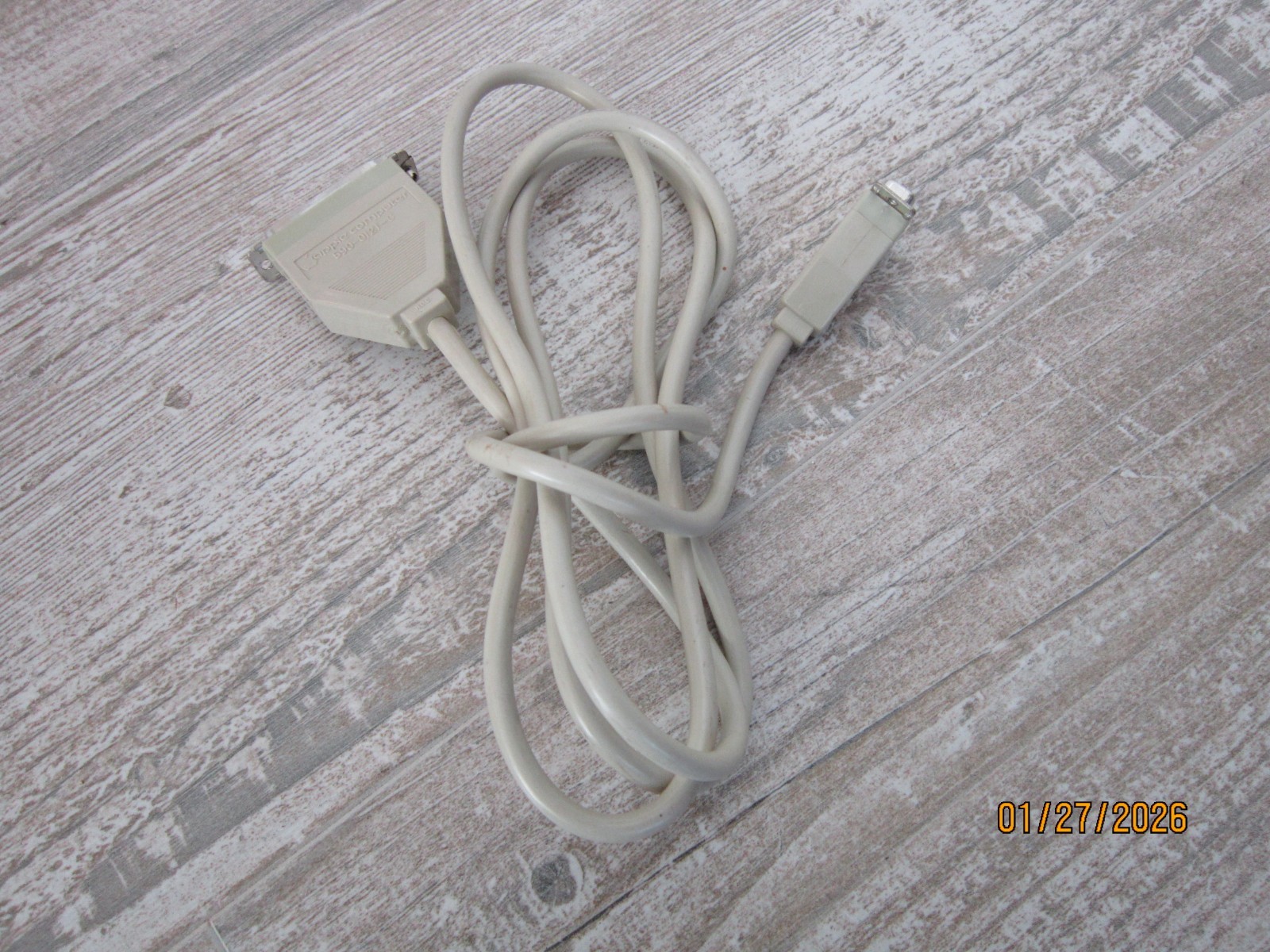 Apple Computer 590-0121-C Vintage Computer Printer Cable (good condition)