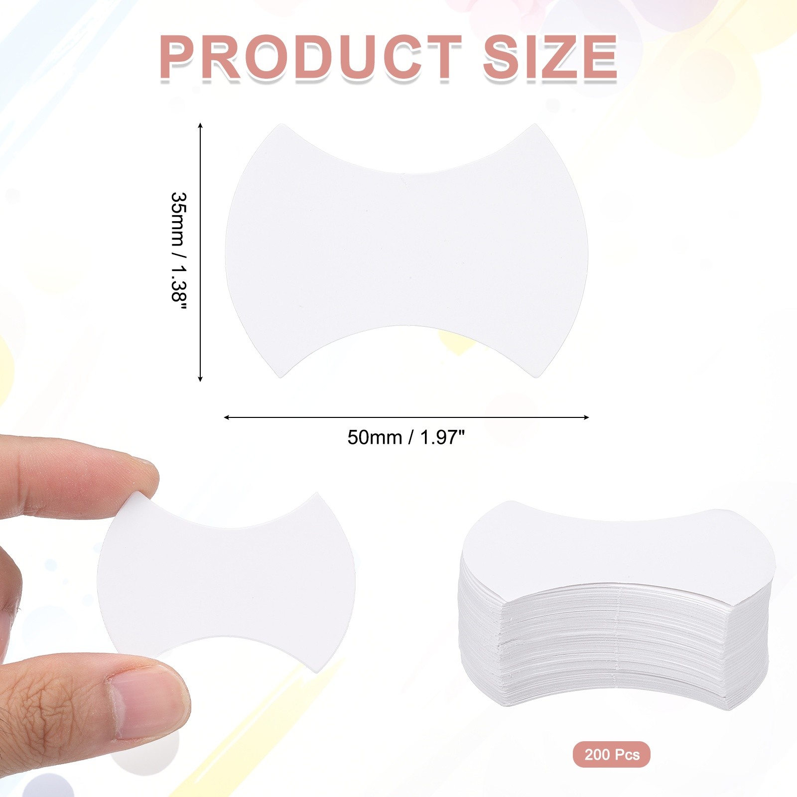200 Pcs Axe Shape Piecing Paper for Quilting with Pen (1.4")