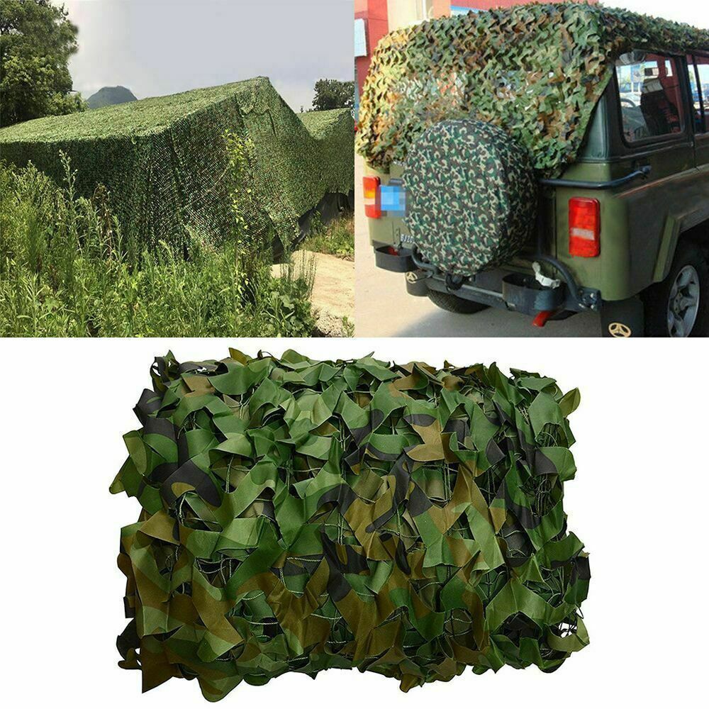 Camouflage Netting Sunshade Mesh Camo Net for Military Hunting Camping Decor US
