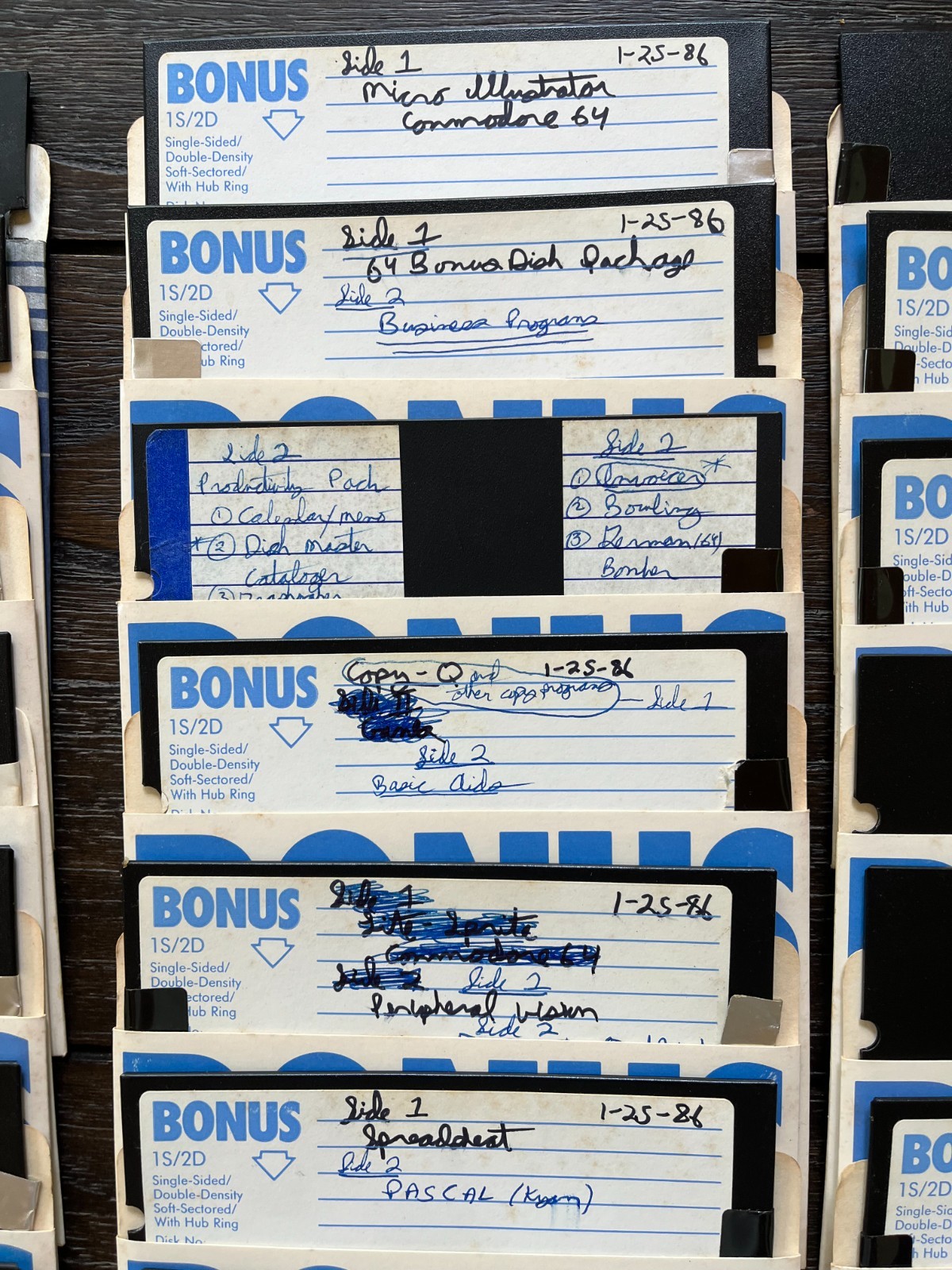 Commodore 64 Floppy Disks Geos Backup 1541 Science Game Lot UNTESTED For Blanks