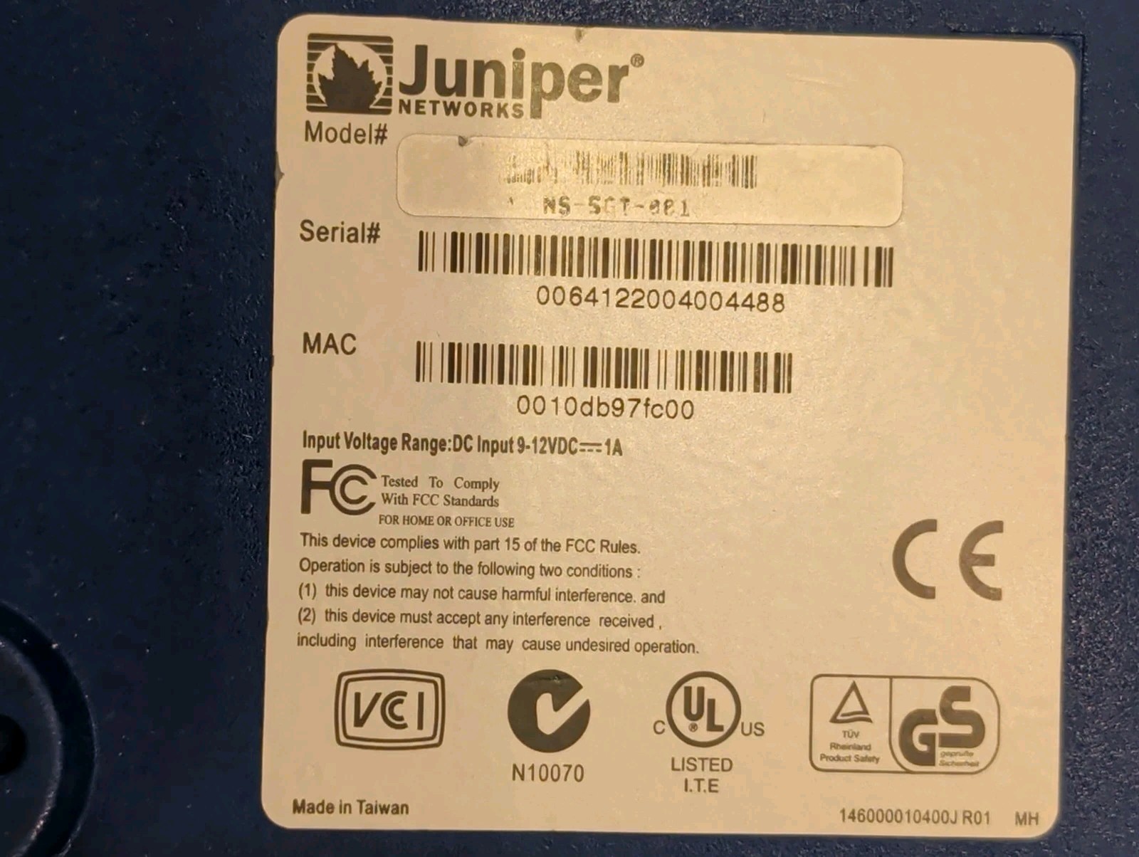 Juniper Networks NetScreen 5GT Firewall Appliance NS- 5GT-081