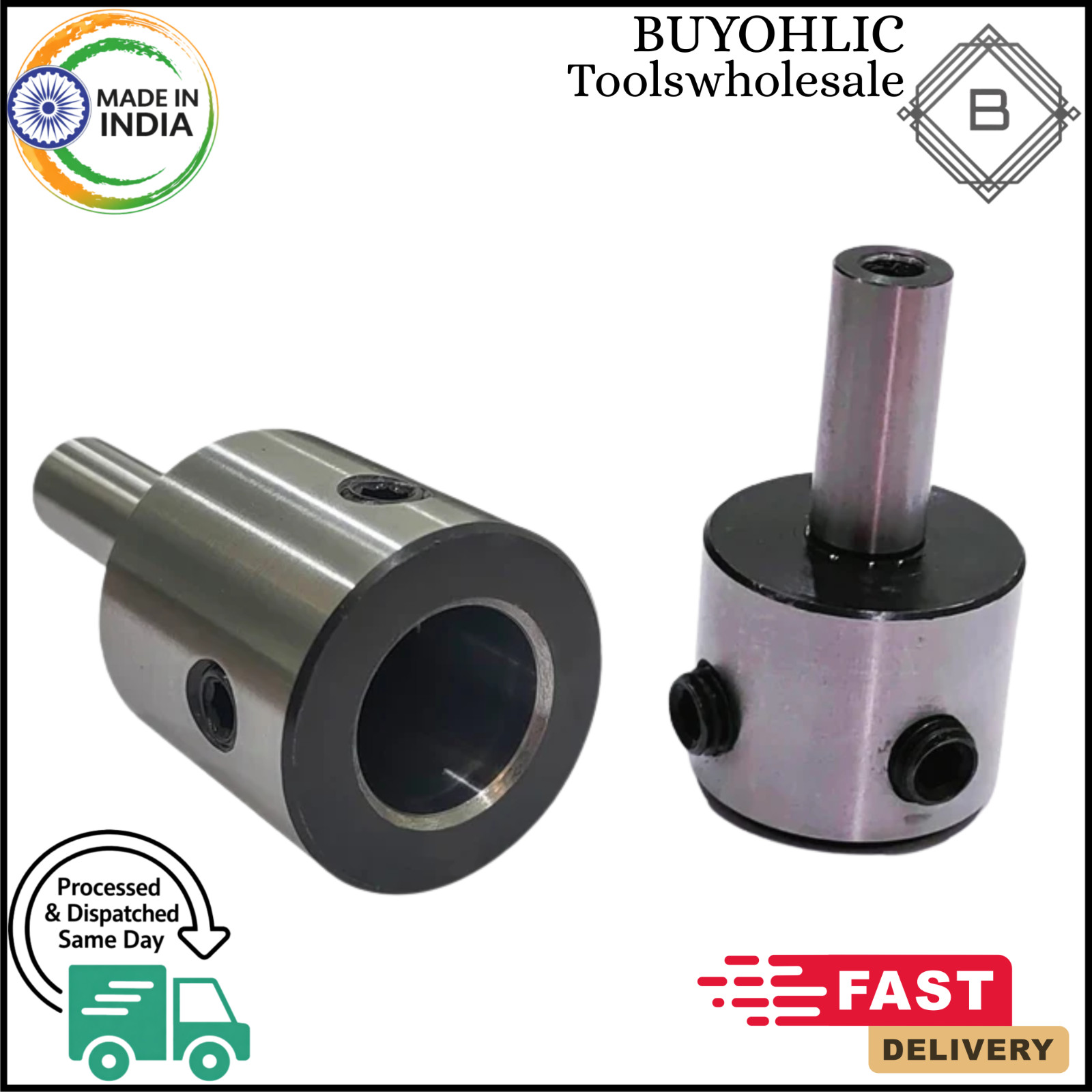 Annular Cutter 1/2" Shank Tool Steel Holder (Hard & Ground) with Lock Screw Tool