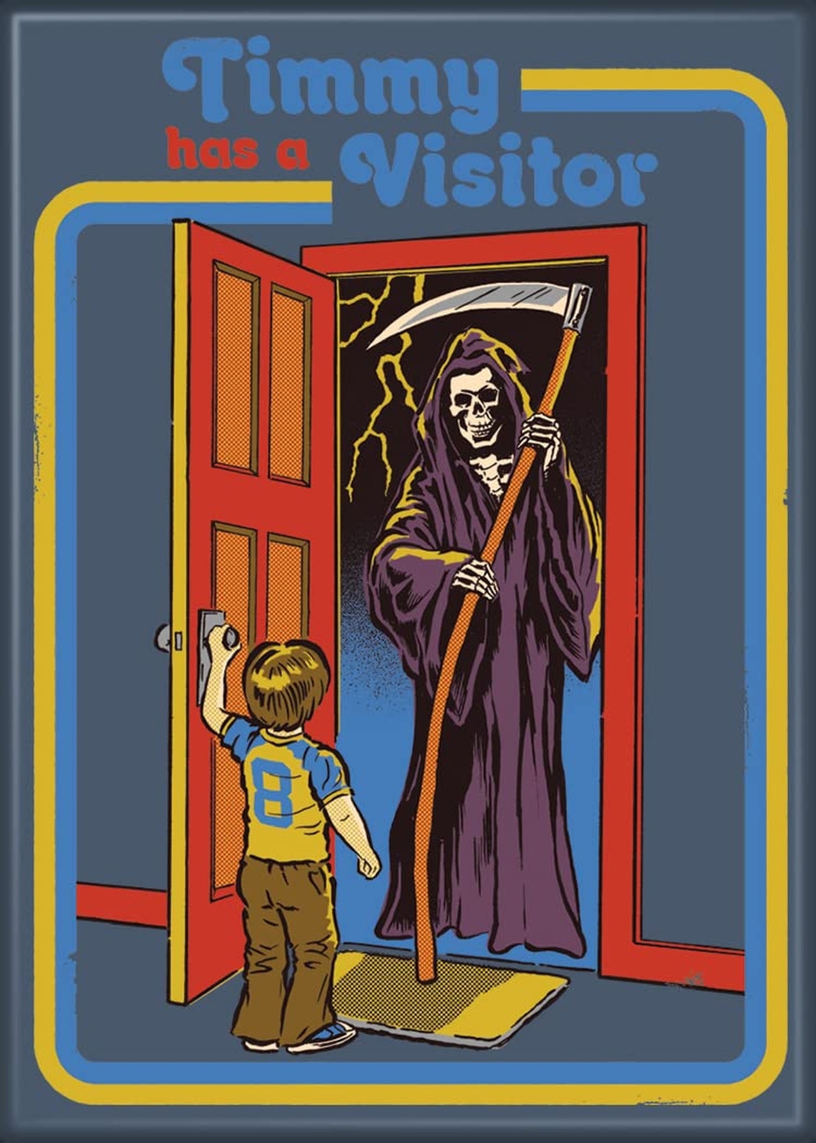 Ata-Boy Steven Rhodes Timmy Has a Visitor 2.5" X 3.5" Magnets for Refrigerato...