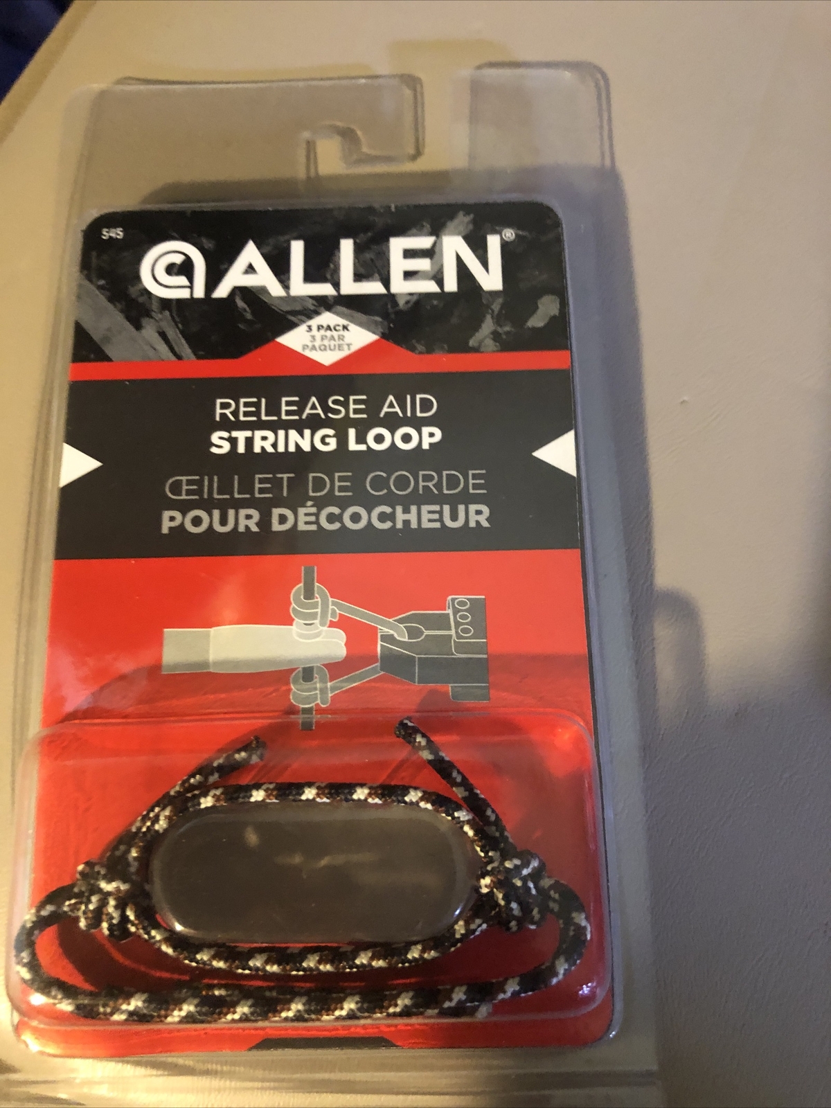 2 (3) pack Allen Release Aid String Loop #545 Arrow Archery D6 New