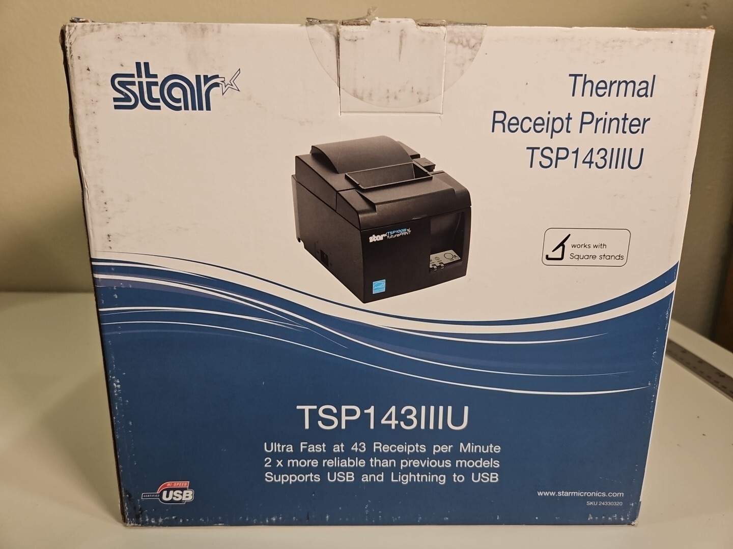 Star Micronics TSP143IIIU  USB Thermal Receipt Printer New