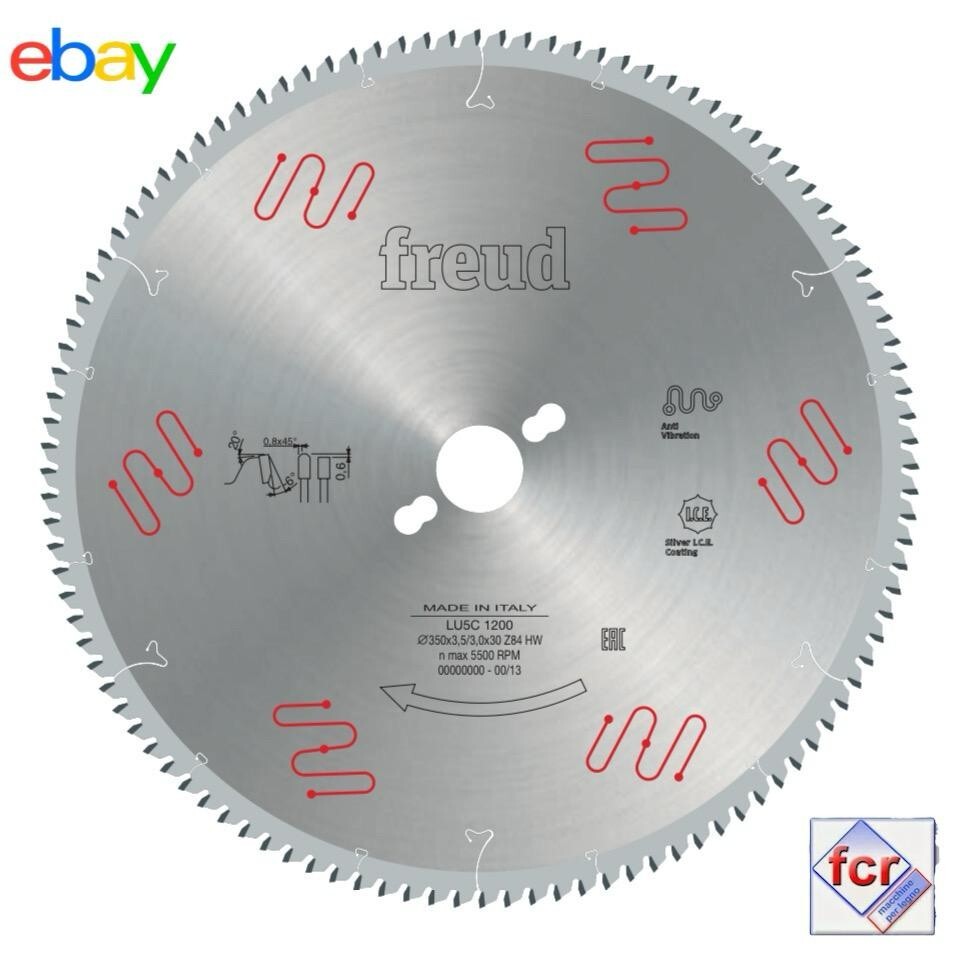 FREUD ALUMINUM BLADE DIAM. 300mm sp.3.50 TEETH Z72 hole 32mm COD. LU5C 0800