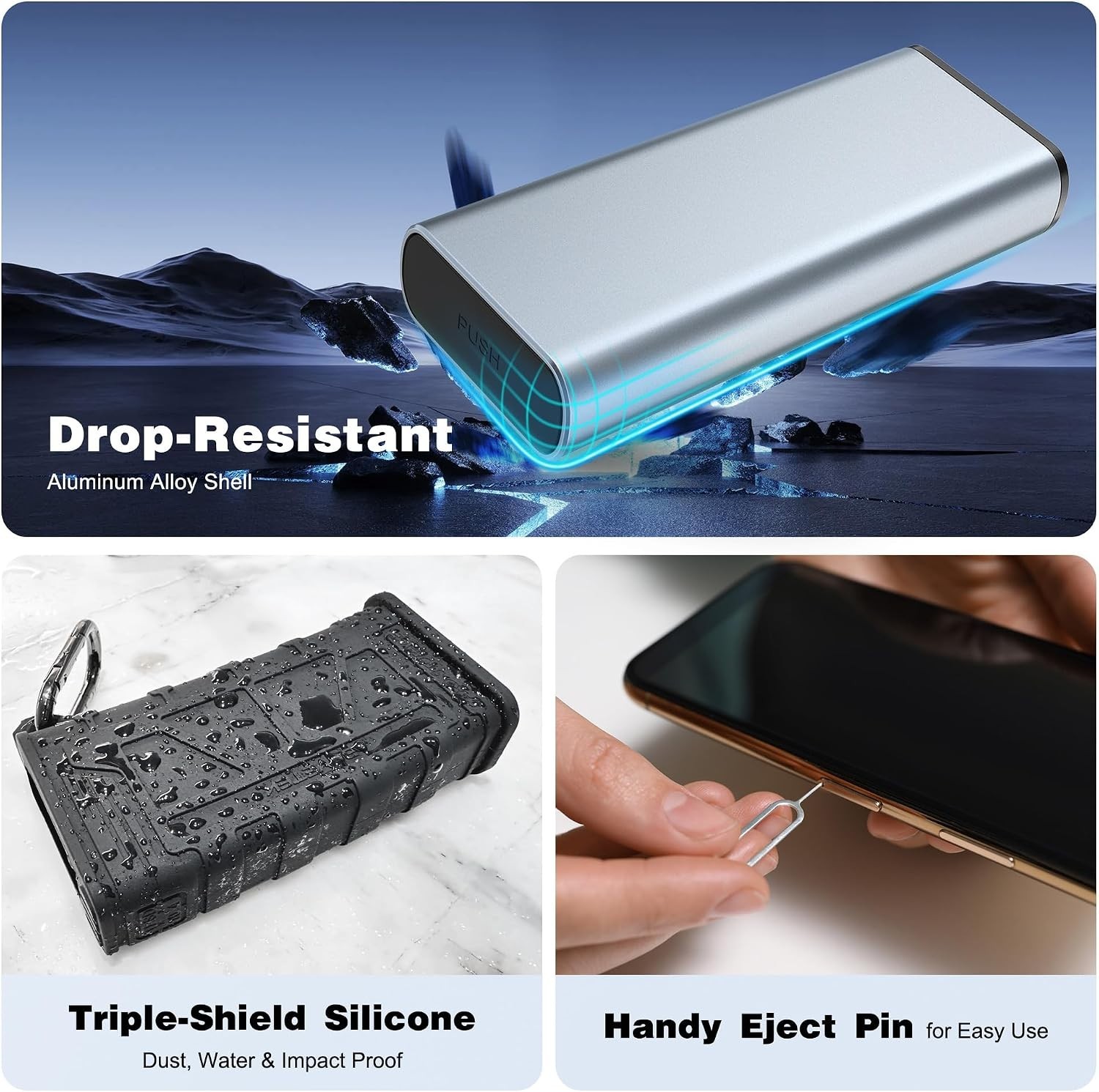 UHS-II SD Card Holder & Reader USB 3.1
