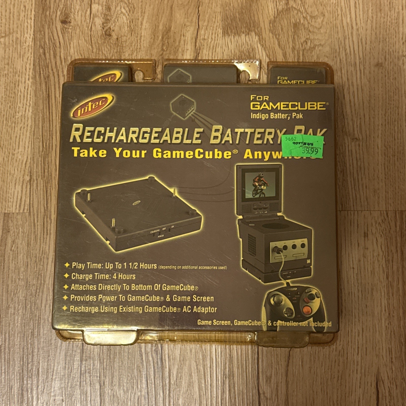 Intec Nintendo GameCube Indigo Rechargeable Battery Pak - Brand NEW