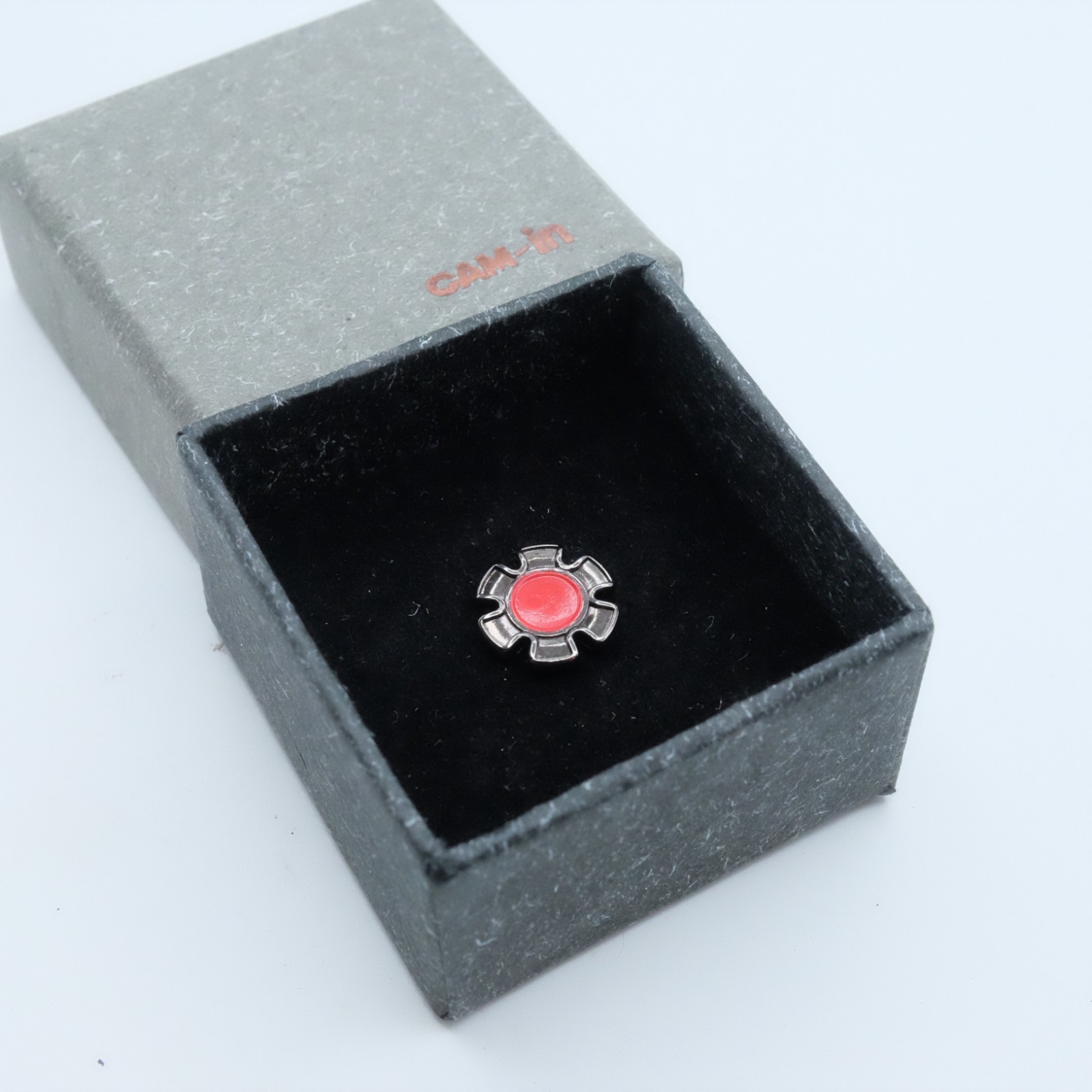 cam-in Soft Shutter Release Button Creative Red Flower Design