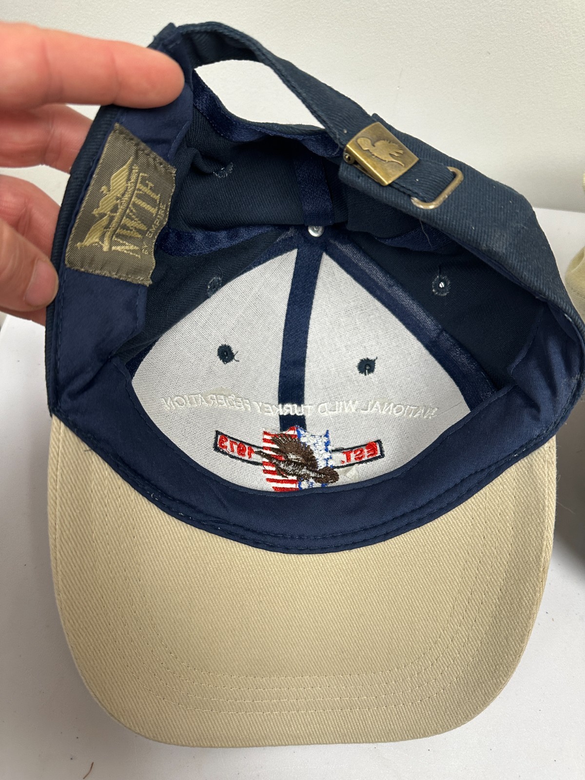 3 LOT VTG 90’s National Wild Turkey Federation NWTF Sponsor Committee Hats Caps