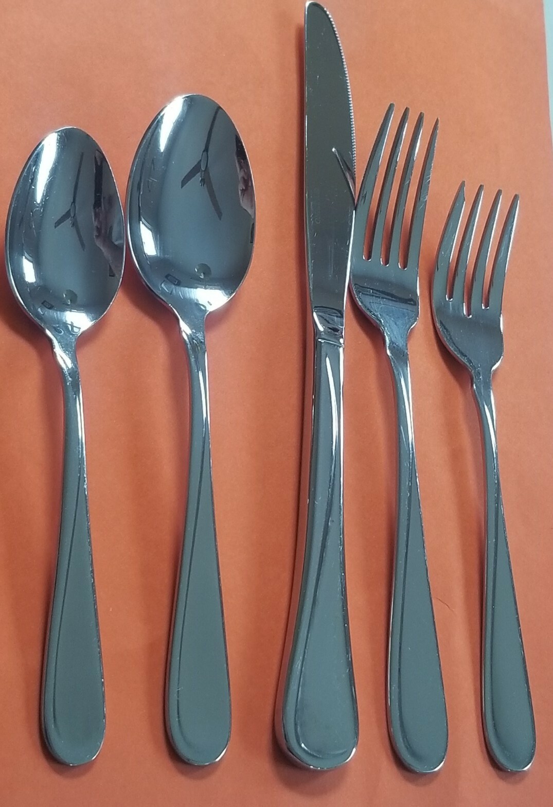 10pc Oneida FLIGHT RELIANCE 2x5pc Place Settings Stainless Knives Forks Spoons