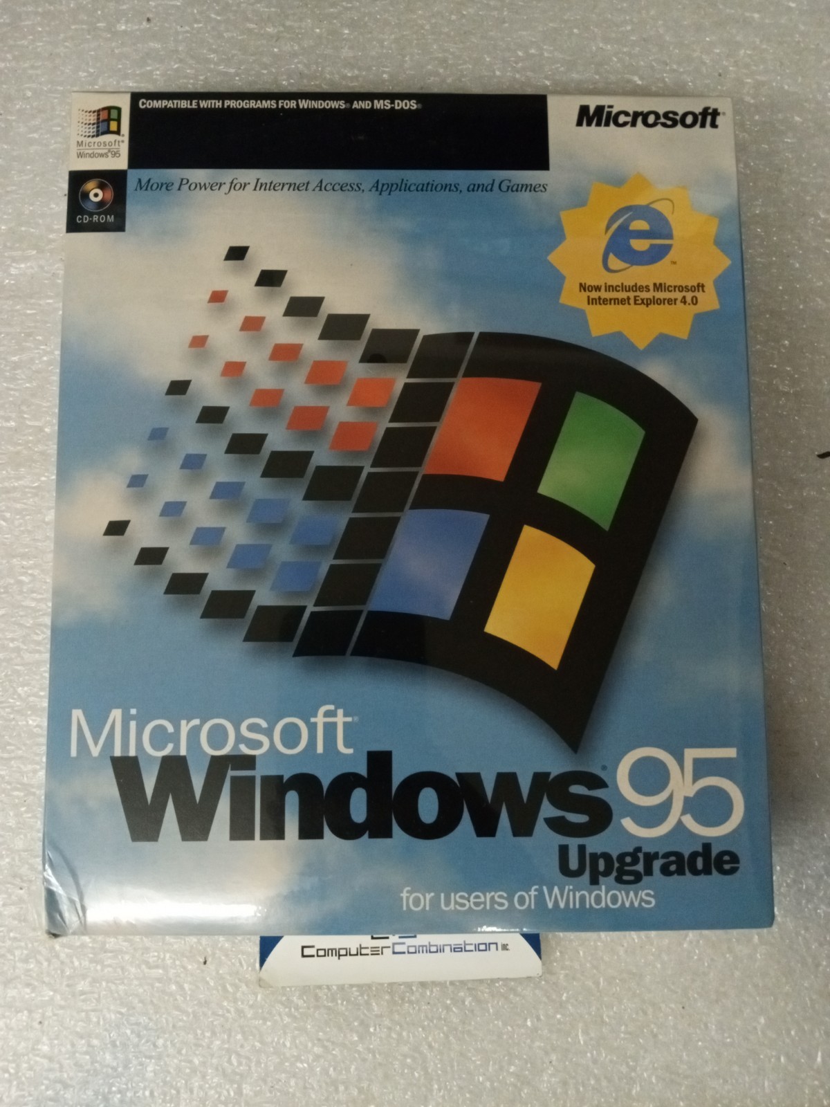 Brand New Vintage Microsoft Windows 95 (654-00212) CD Version Sealed
