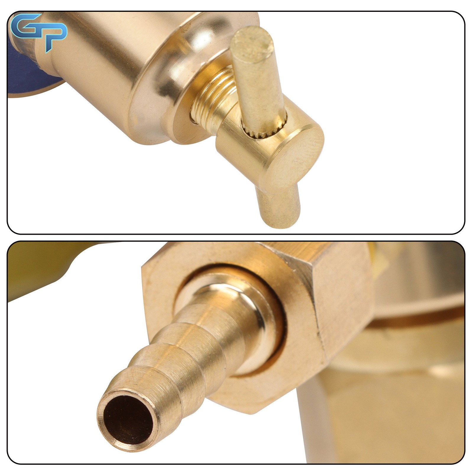 Professional Welding Oxygen Regulator, 2" Gauge Brass Design, CGA540 Fitting