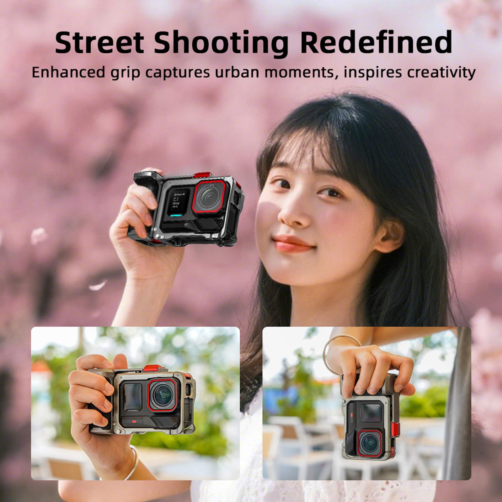 For Insta360 Ace Pro 2 Camera Aluminum Handheld Case Cover Durable Material