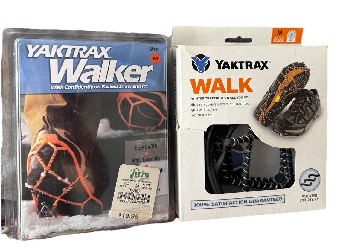 Yaktrax Walker Ice Traction Cleats Lot of 2 Size Medium Snow Grip