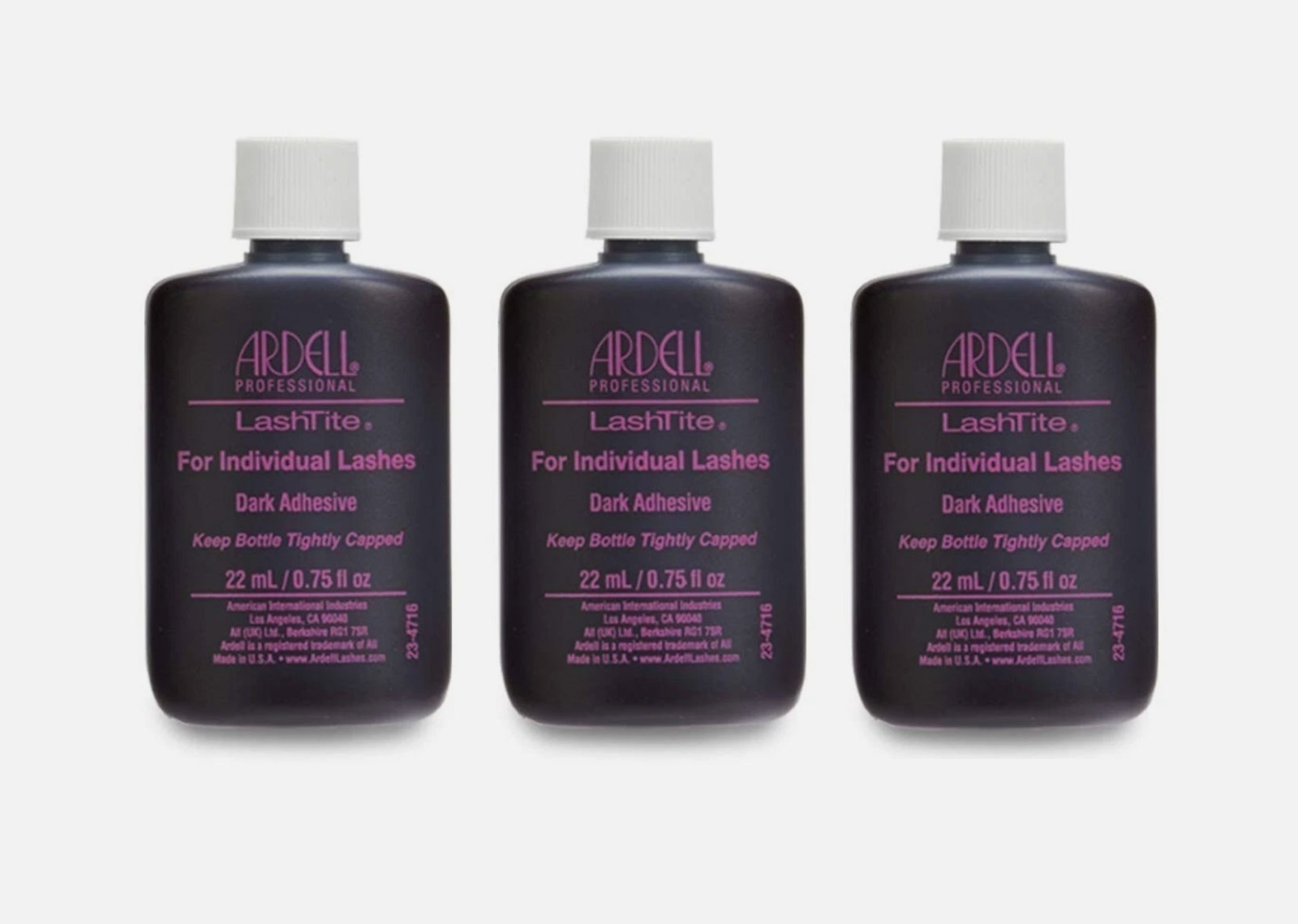 (3 Packs) ARDELL LashTite Dark Adhesive Glue for False Fake Individual Lashes