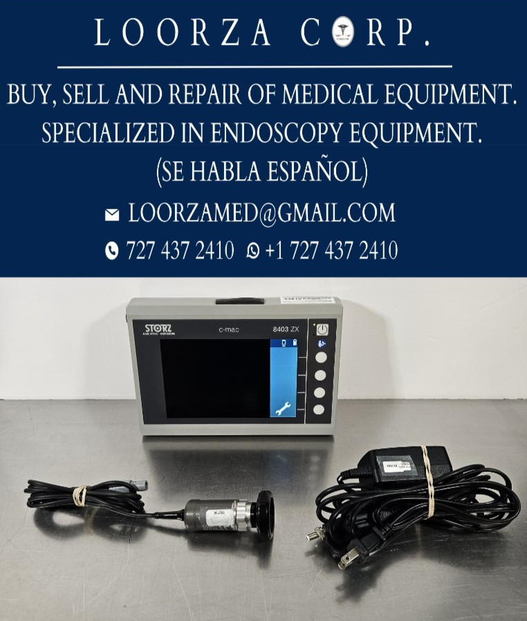 Karl Storz c-cam camera head 20290132 with c-mac 8403 zx monitor with charger