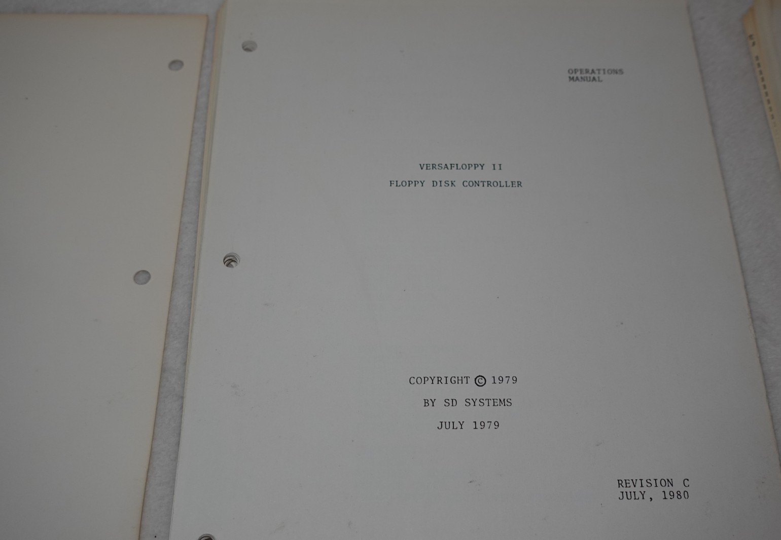 Versafloppy II Floppy Disk Controller SD Systems Syntech Vintage Publications