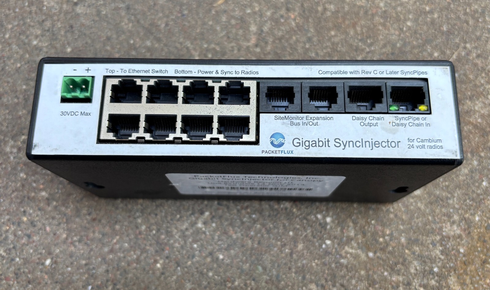 Packetflux Gigabit Syncinjector for Canopy (A) Cambium