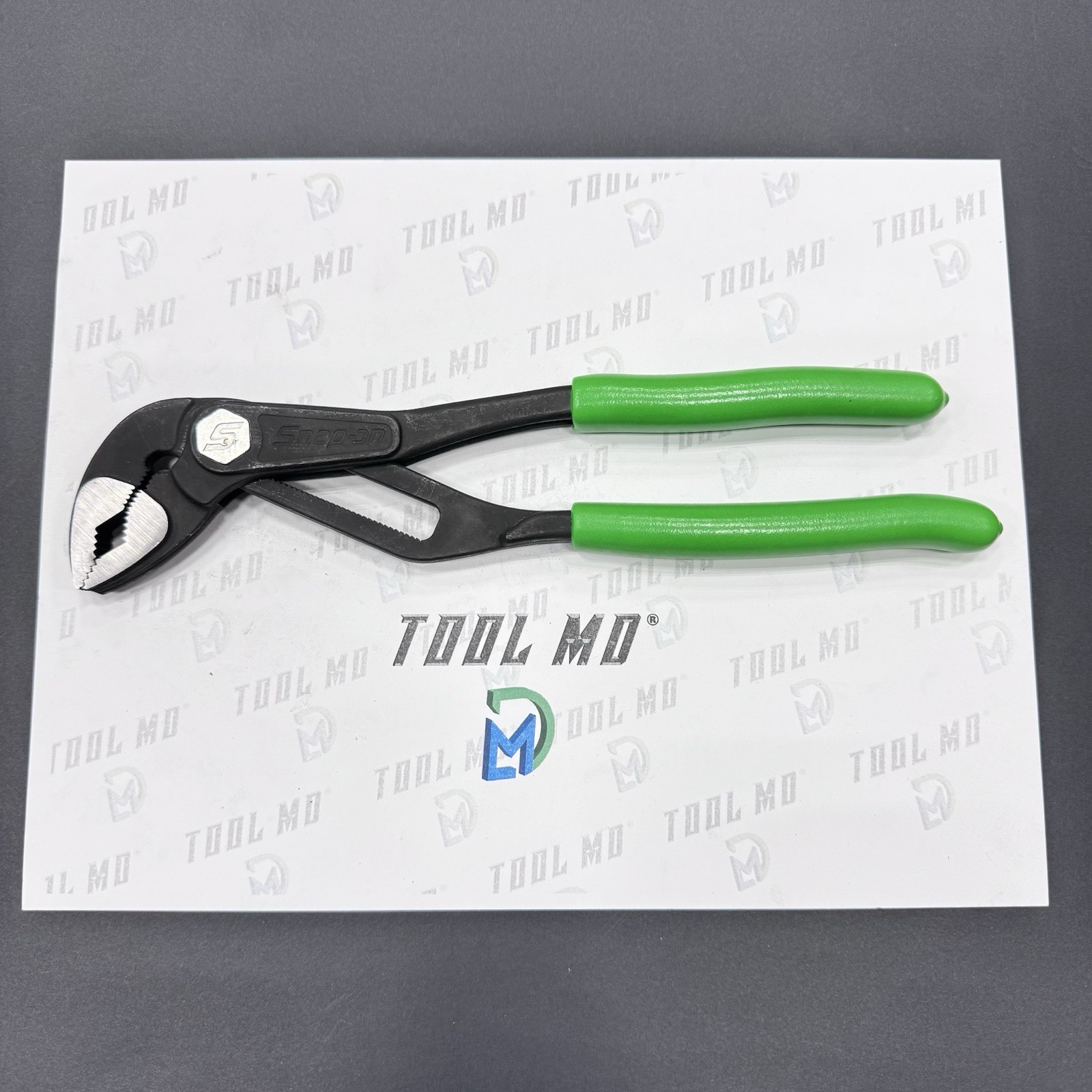 Snap-on Tools NEW 10” Adjustable GREEN Soft Grip Water Pump Pliers AWPBX10G
