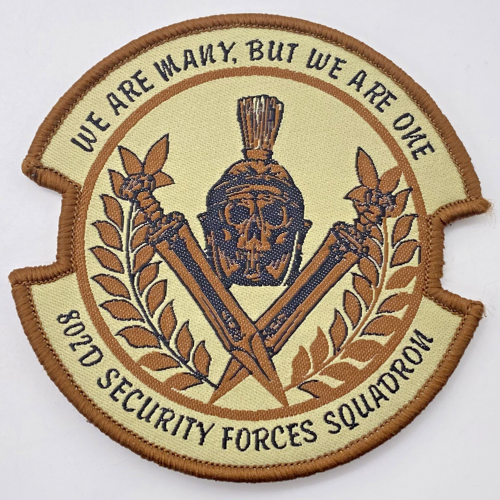 USAF 802D Security Forces Squad Patch JBSA-Lackland We Are Many But We Are One