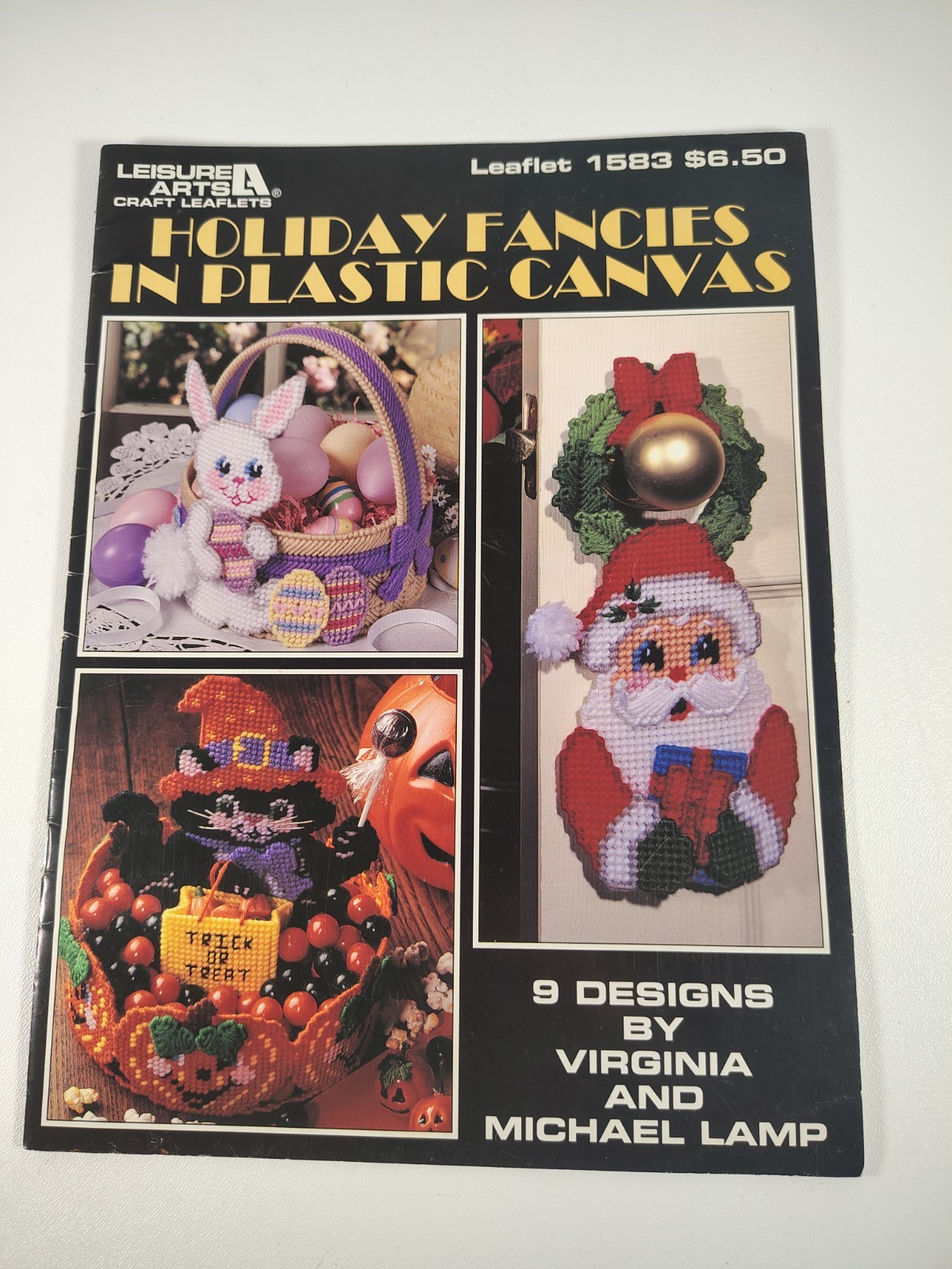 LEISURE ARTS HOLIDAY FANCIES IN PLASTIC CANVAS 9 DESIGNS VTG 1995