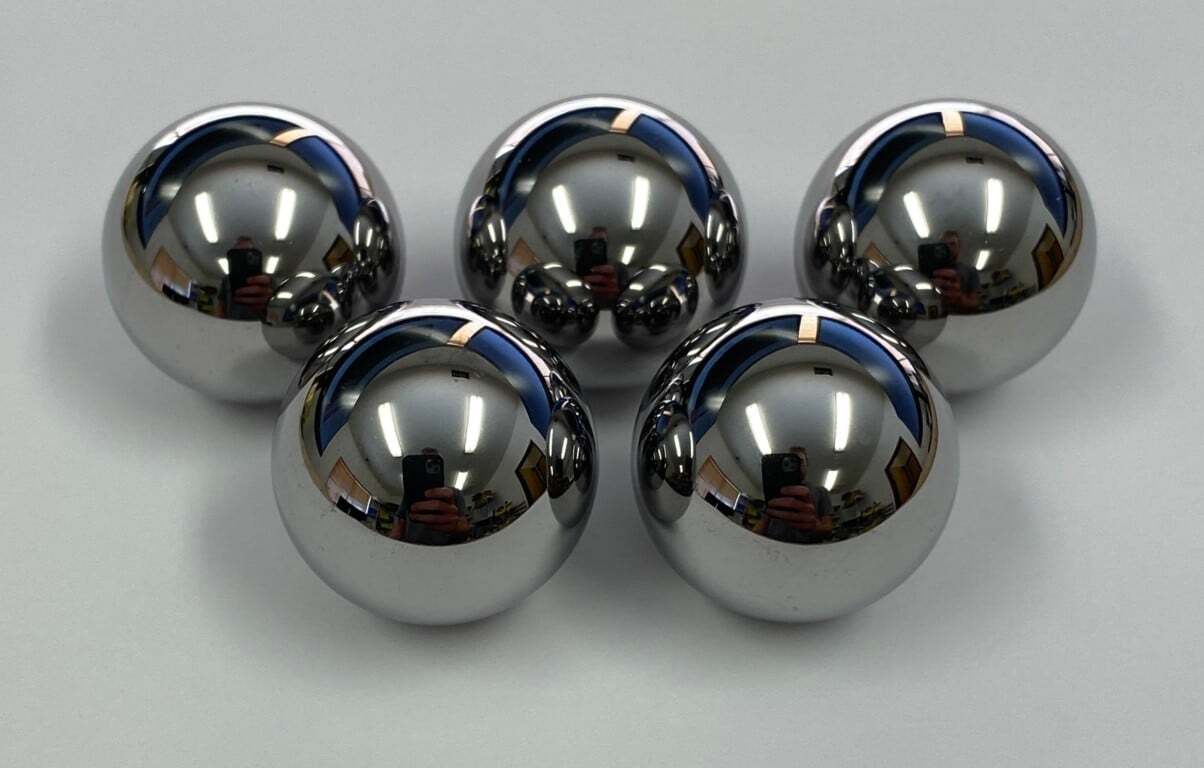 Set of 5 New Chrome 1 1/16 Inch Chrome Pinball 20-6500