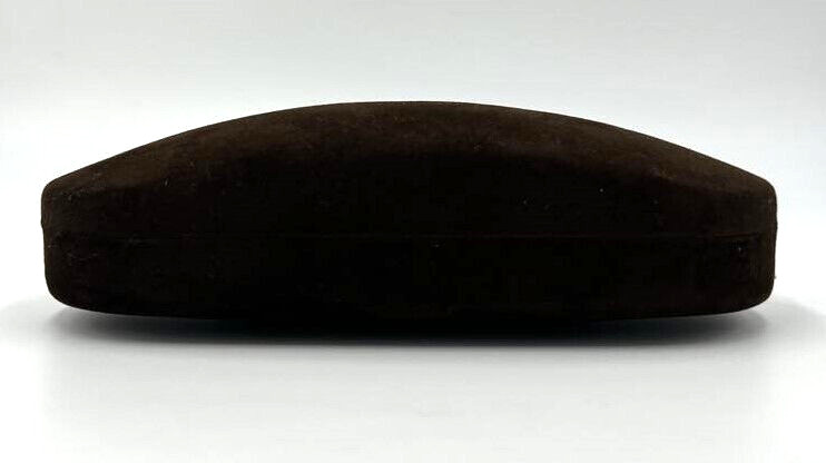 Authentic TOM FORD Velvet Brown Hard Eyeglass Case - Small