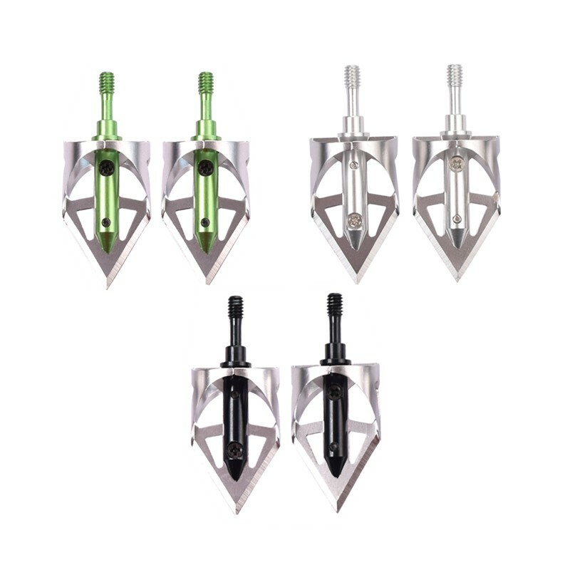 100Gr Broadheads 360° Hunting Archery Crossbow Bow Screw Arrow Points 3Pcs/Pack