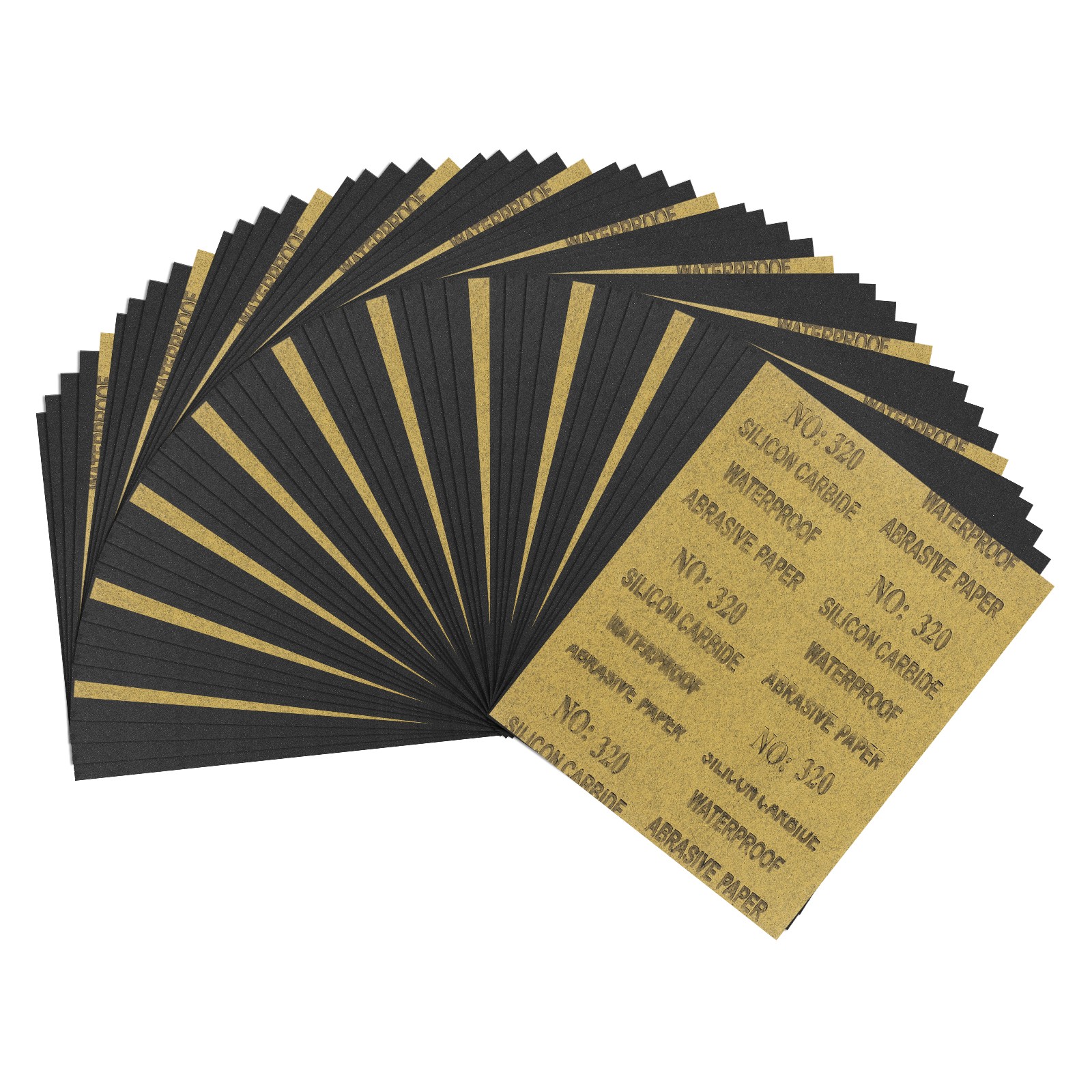50pcs Sand Papers - [9 x 11 Inch x 320 Grits] Sandpaper Sheets