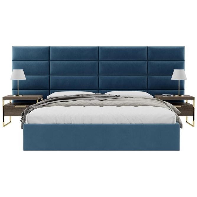 VANT Upholstered Headboards - Peacock Blue - 30 Inch - Set Of 4 Panels