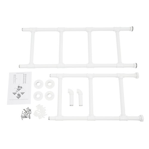 Modern Bunk Bed Ladder 7-Step Ladder High Loft Attic Step Ladders White