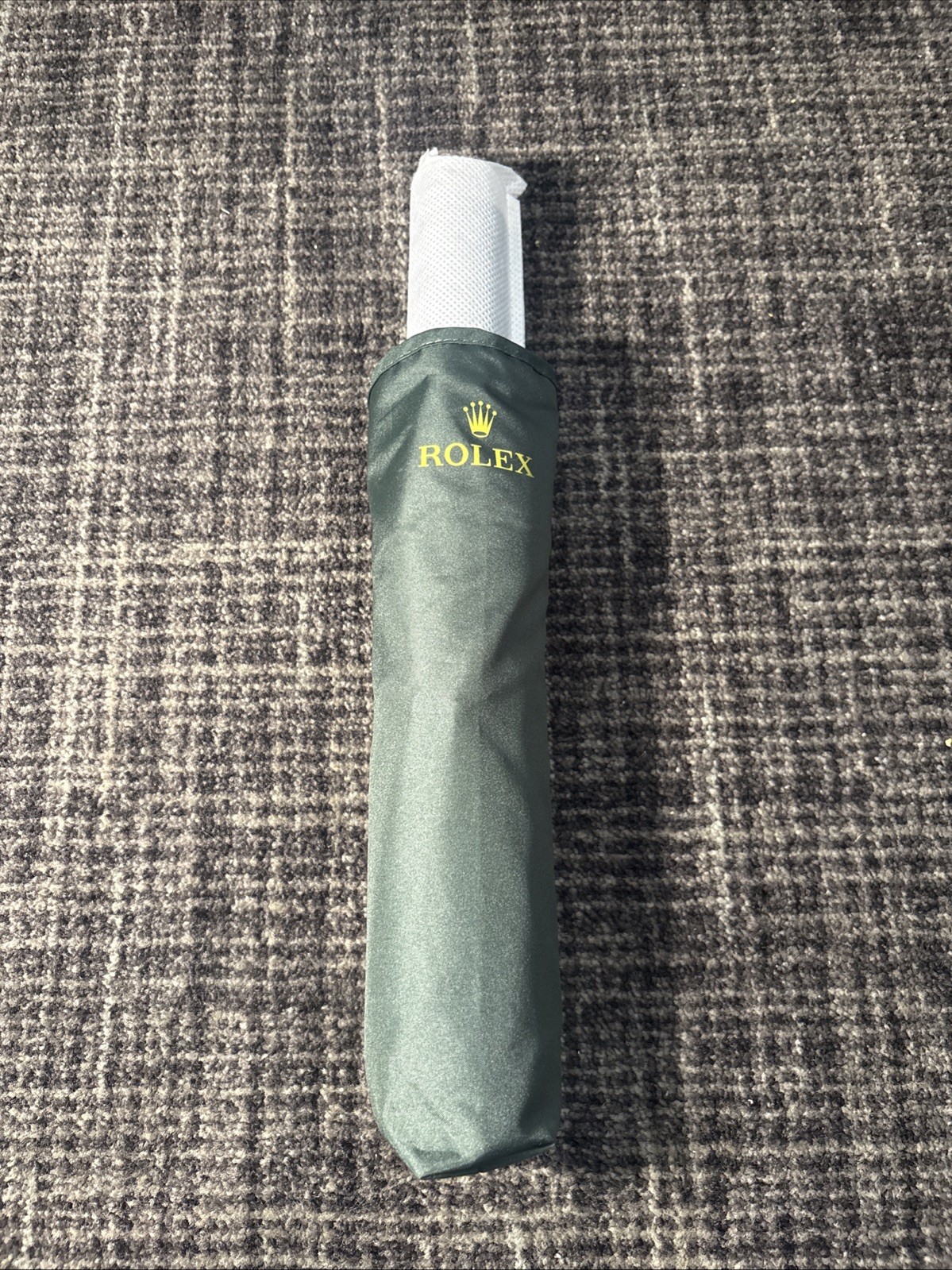 Authentic ROLEX Green Folding Umbrella Gold Logo VIP Executive Gift NEW