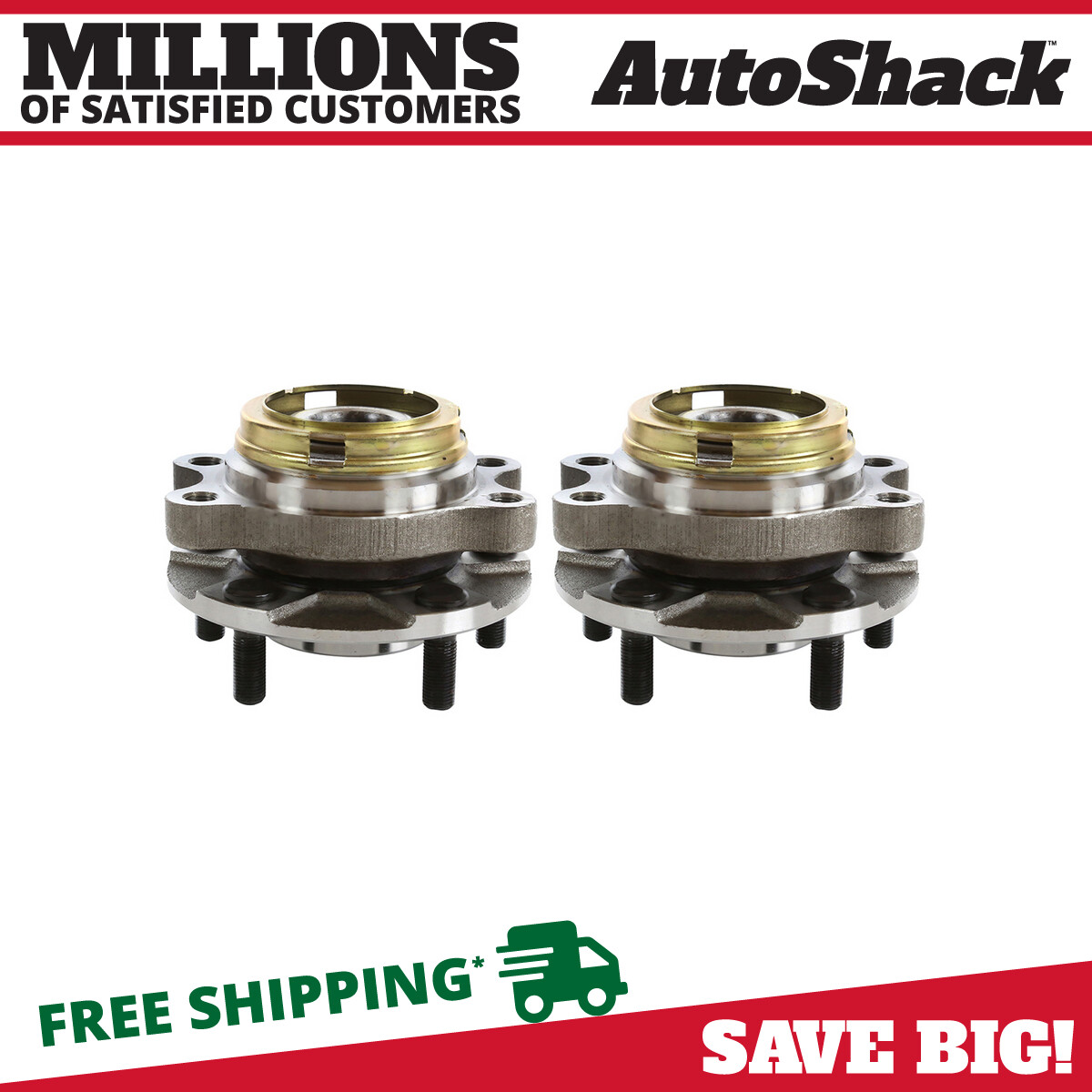Front Wheel Hub Bearings Pair 2 for 2007-2009 2010 2011 2012 Nissan Altima 2.5L