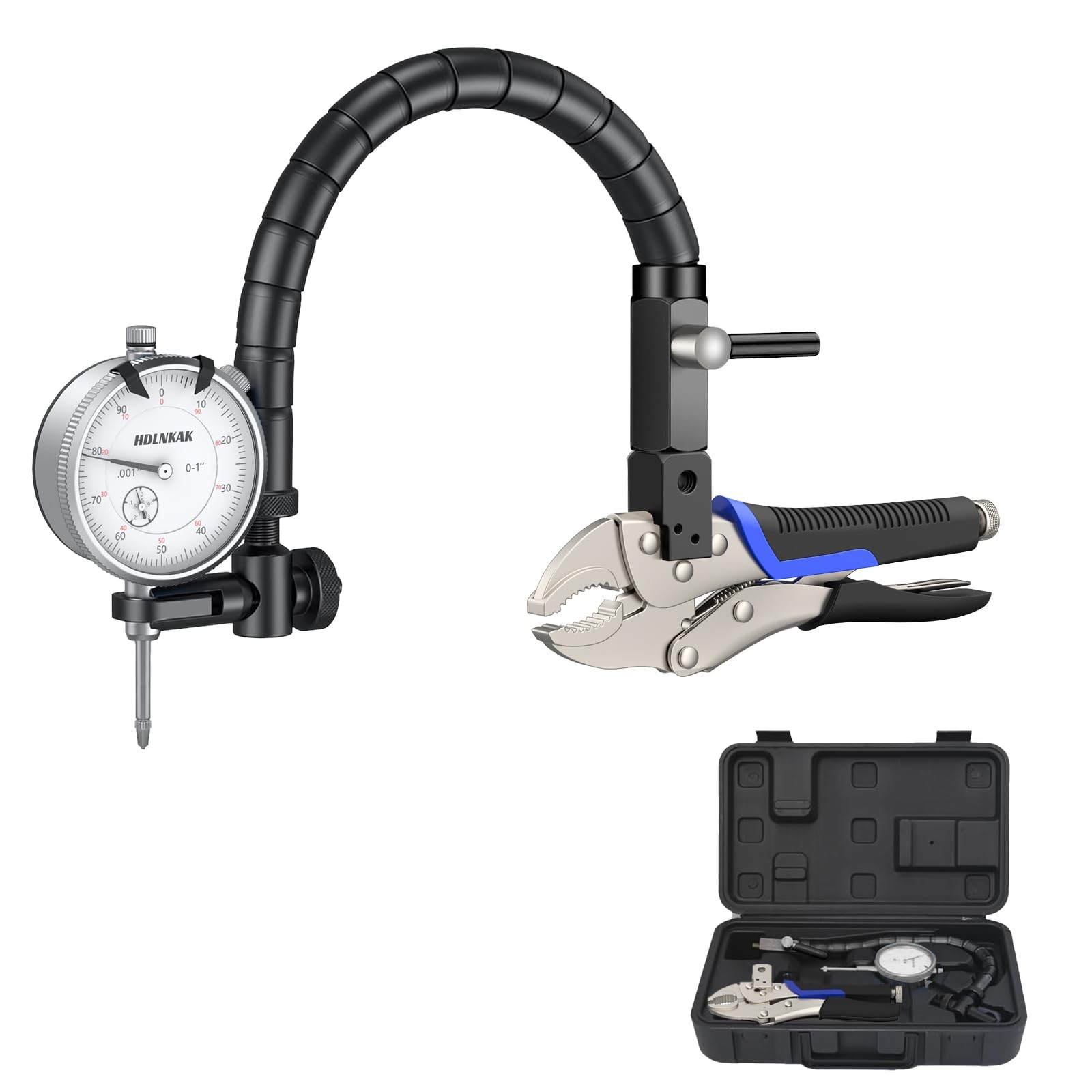 Brake Rotor Dial Indicator Gauge Set Precise Alignment Measuring Instrument