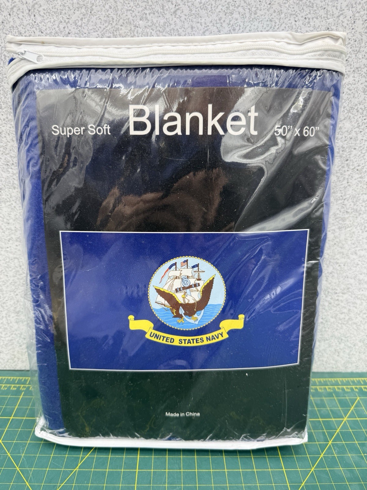 US Navy USN Old Style Flag Deluxe Polar Fleece 50"X60" Inch Warm Blanket Throw