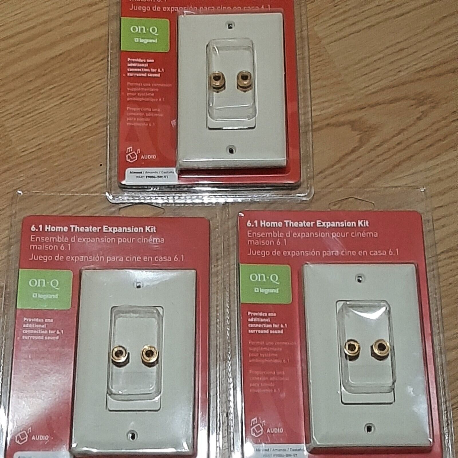 On-Q Legrand 6.1 Home Theater Expansion Kit F9006-DM-V1 Lot of 3 Surround Sound
