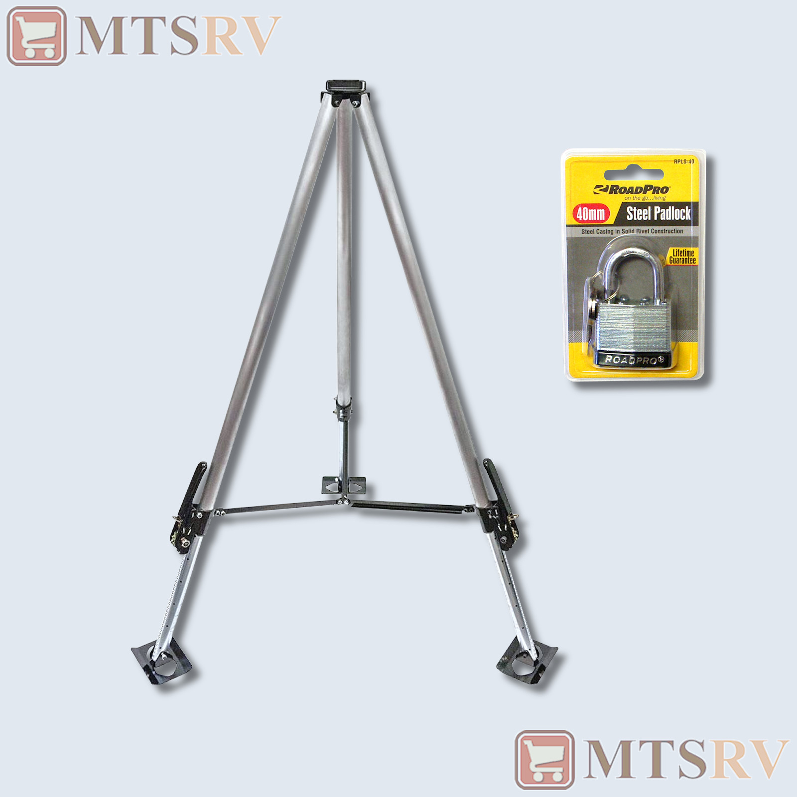 BAL FastJack Full-Timer 5th Wheel King Pin Stabilizer Tripod w/Padlock 21100000